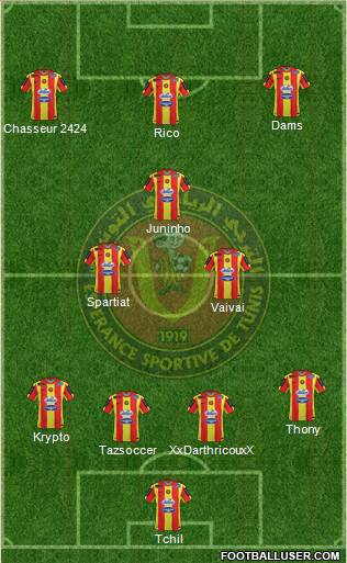 Espérance Sportive de Tunis football formation