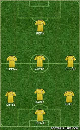 Yeni Menemen Belediyespor Formation 2016