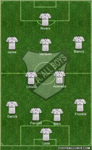 All Boys Formation 2016