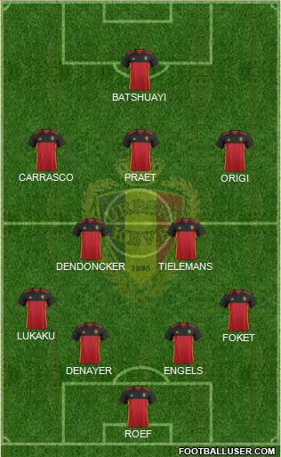 Belgium Formation 2016