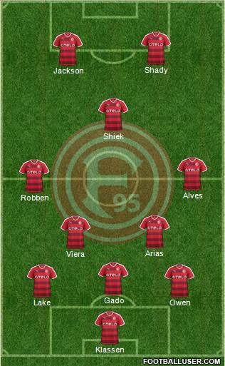 Fortuna Düsseldorf Formation 2016