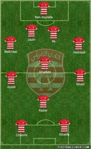 Club Africain Tunis Formation 2016