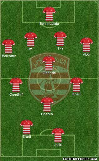 Club Africain Tunis Formation 2016