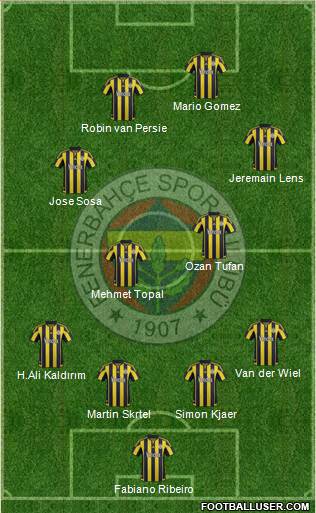 Fenerbahçe SK Formation 2016