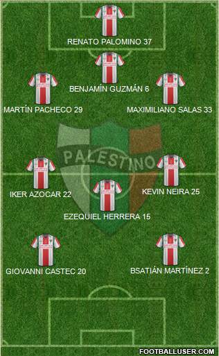 CD Palestino S.A.D.P. Formation 2016