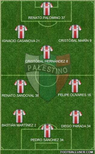 CD Palestino S.A.D.P. Formation 2016