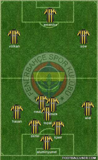 Fenerbahçe SK Formation 2016