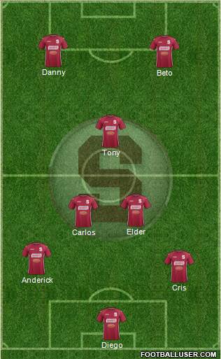 CD Saprissa football formation