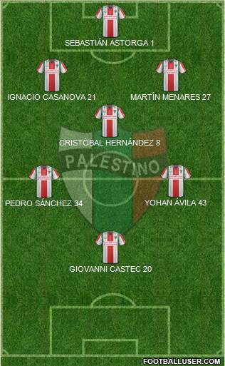 CD Palestino S.A.D.P. Formation 2016