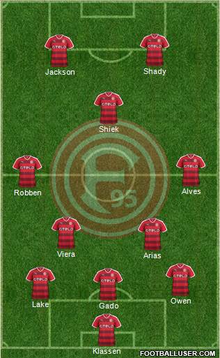 Fortuna Düsseldorf Formation 2016