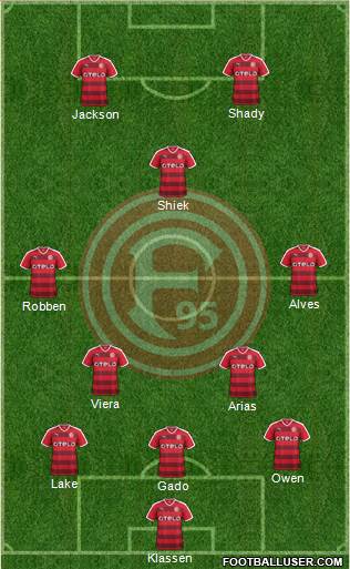 Fortuna Düsseldorf football formation