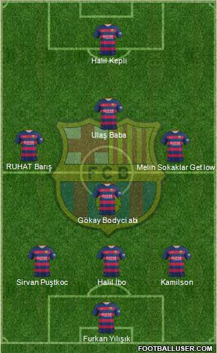 F.C. Barcelona Formation 2016