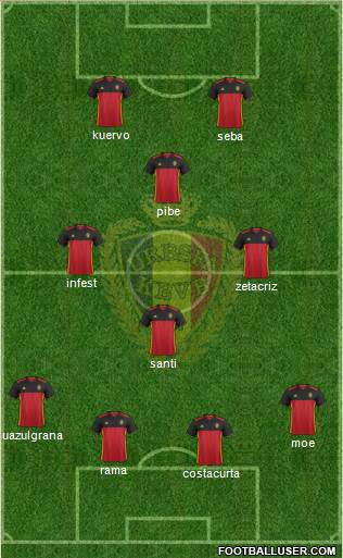 Belgium Formation 2016