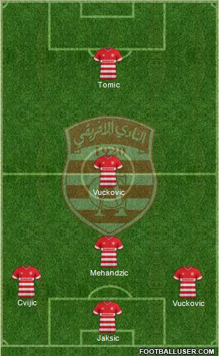 Club Africain Tunis Formation 2016