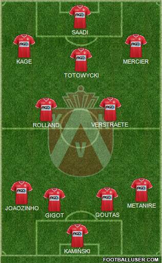 KV Kortrijk Voetbalt Formation 2016