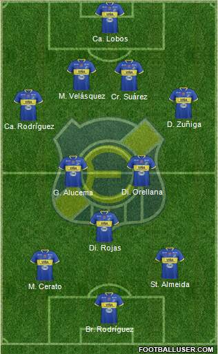 CD Everton de Viña del Mar S.A.D.P. Formation 2016