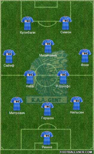KAA Gent Formation 2016