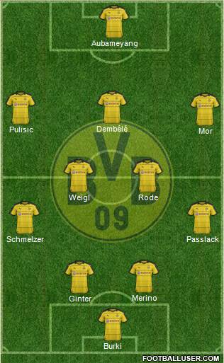 Borussia Dortmund Formation 2016