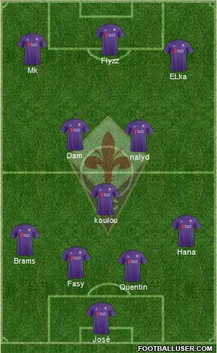 Fiorentina Formation 2016