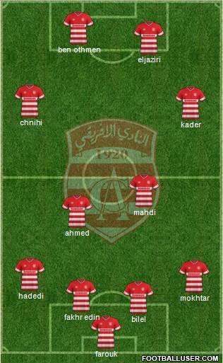 Club Africain Tunis Formation 2016