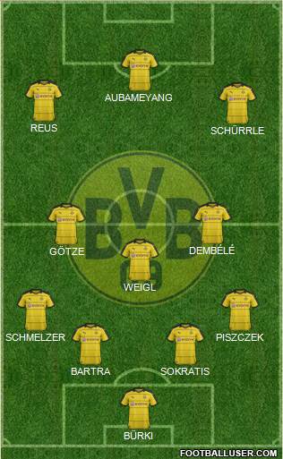 Borussia Dortmund Formation 2016