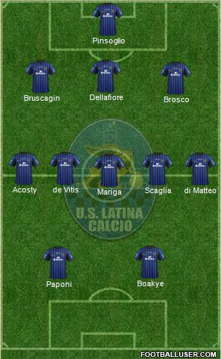 Latina 3-5-2 football formation