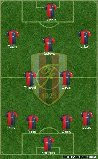 KS Flamurtari Vlorë Formation 2016