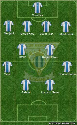 C.D. Leganés S.A.D. Formation 2016