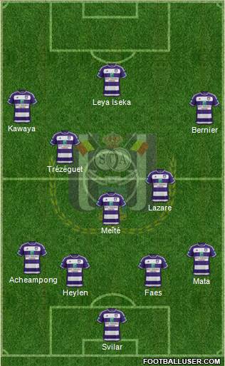 RSC Anderlecht Formation 2016