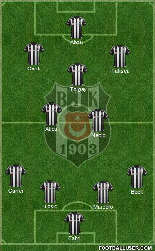 Besiktas JK Formation 2016