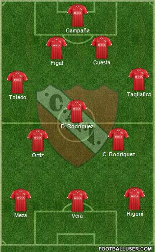 Independiente Formation 2016