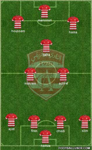 Club Africain Tunis Formation 2016