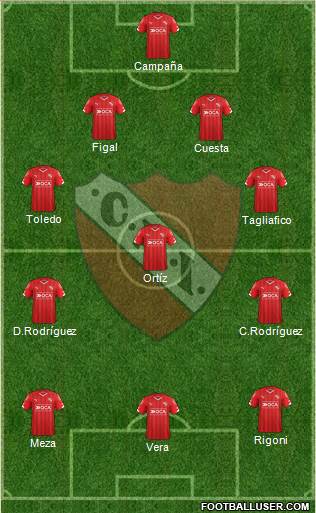 Independiente Formation 2016
