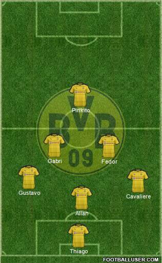 Borussia Dortmund Formation 2016