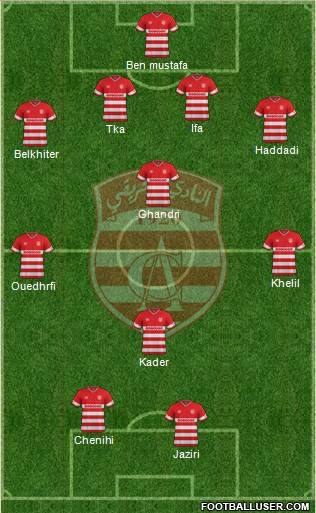 Club Africain Tunis Formation 2016