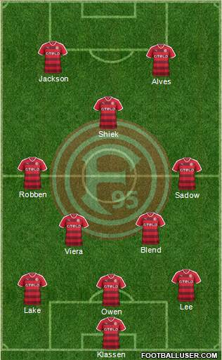 Fortuna Düsseldorf Formation 2016