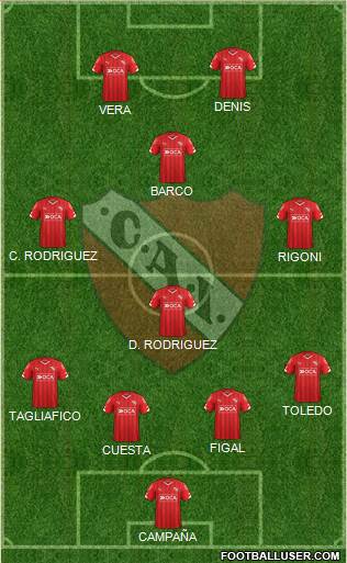 Independiente Formation 2016