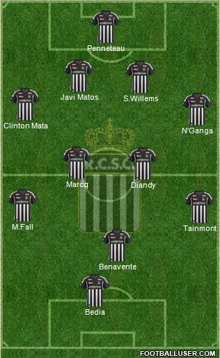 Sporting du Pays de Charleroi 4-4-1-1 football formation