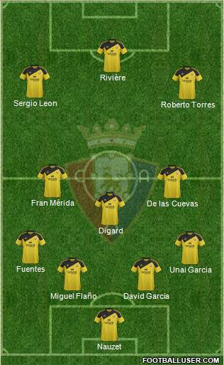 C. At. Osasuna Formation 2016