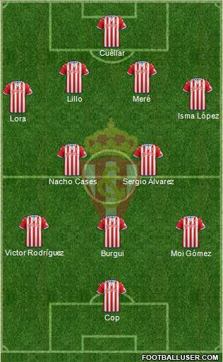 Real Sporting S.A.D. Formation 2016