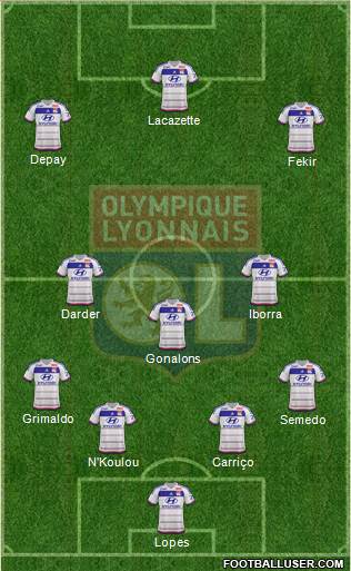 Olympique Lyonnais Formation 2016
