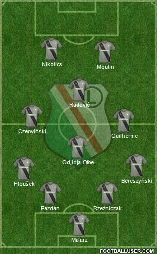 Legia Warszawa Formation 2016