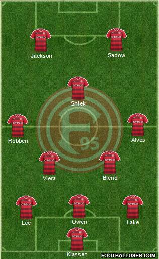 Fortuna Düsseldorf Formation 2016