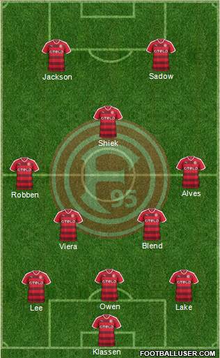 Fortuna Düsseldorf football formation