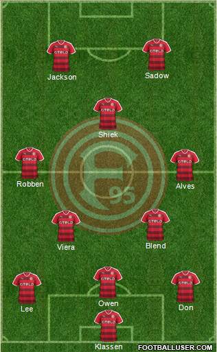 Fortuna Düsseldorf football formation