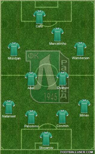 Ludogorets 1947 (Razgrad) Formation 2016