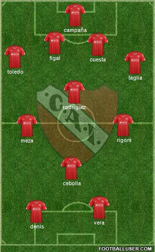 Independiente Formation 2016