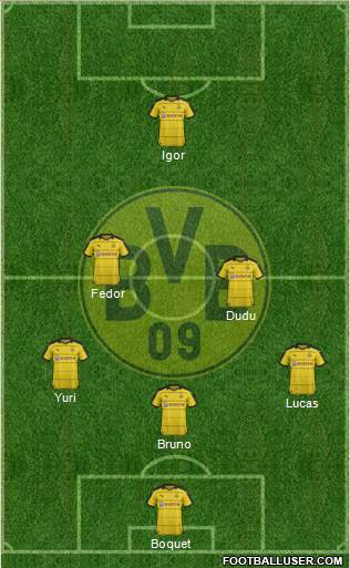 Borussia Dortmund Formation 2016