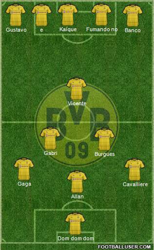 Borussia Dortmund Formation 2016