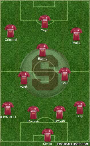 CD Saprissa football formation